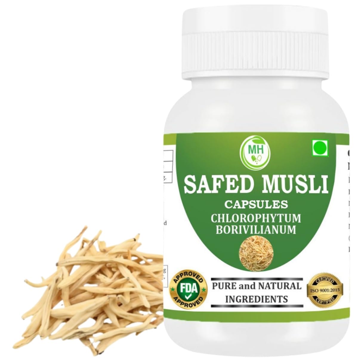 Morsan Healthcare Safed Musli 500 mg Capsule, 60 Capsules
