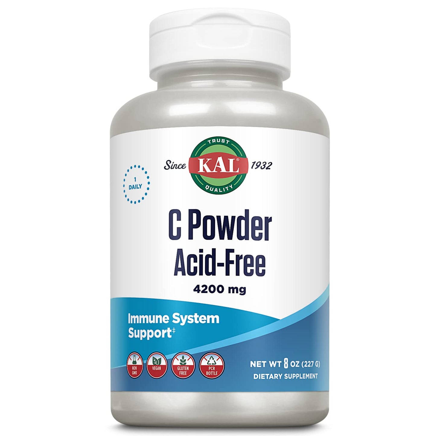 KAL Vitamin C Powder 4200 mg, 8 oz