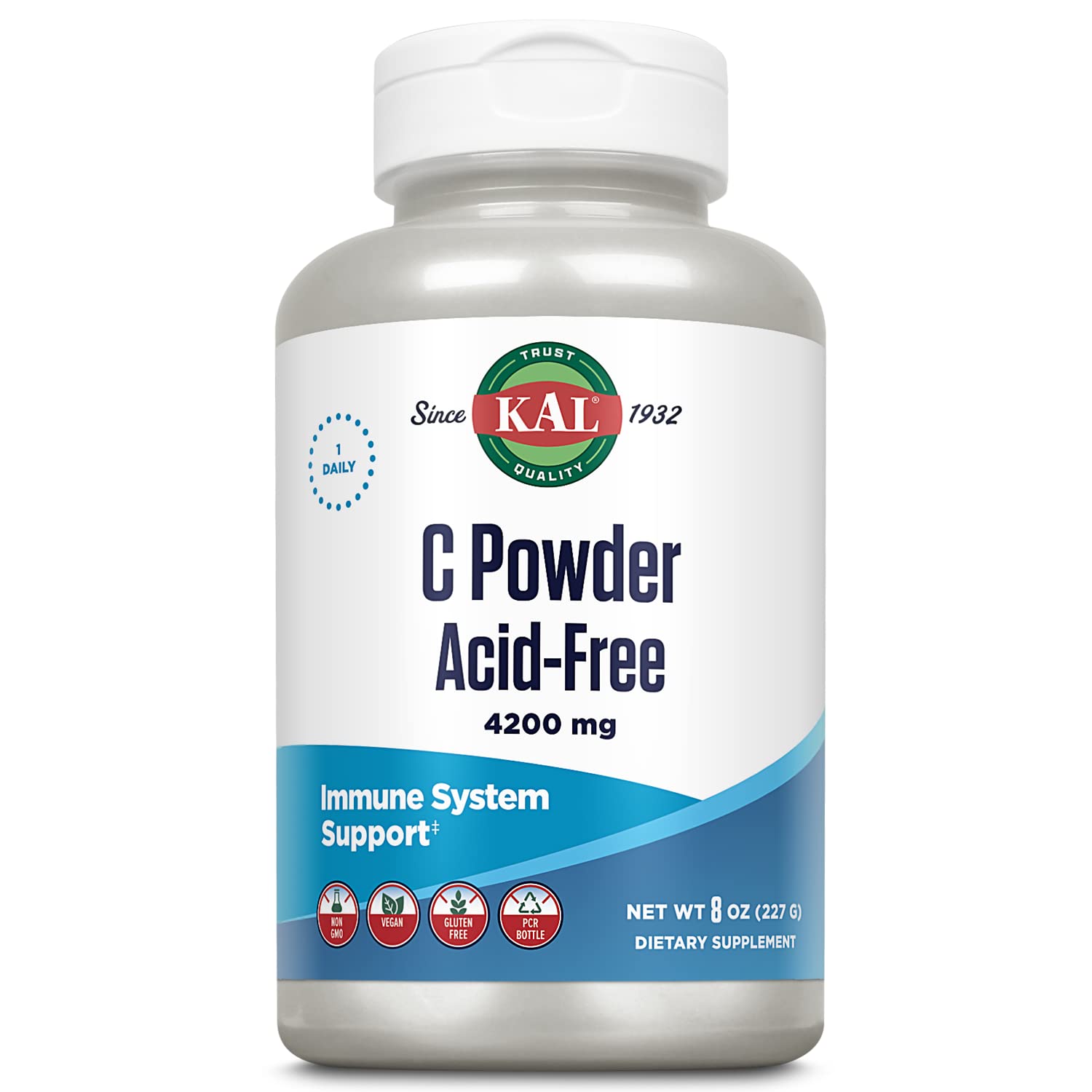 KAL Vitamin C Powder 4200 mg, 8 oz
