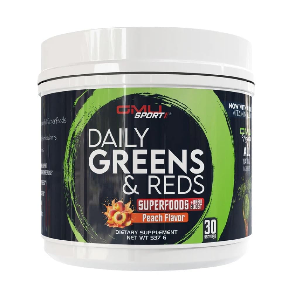 GMU SPORT Daily Greens and Reds, Super Greens Powder, 18.94
