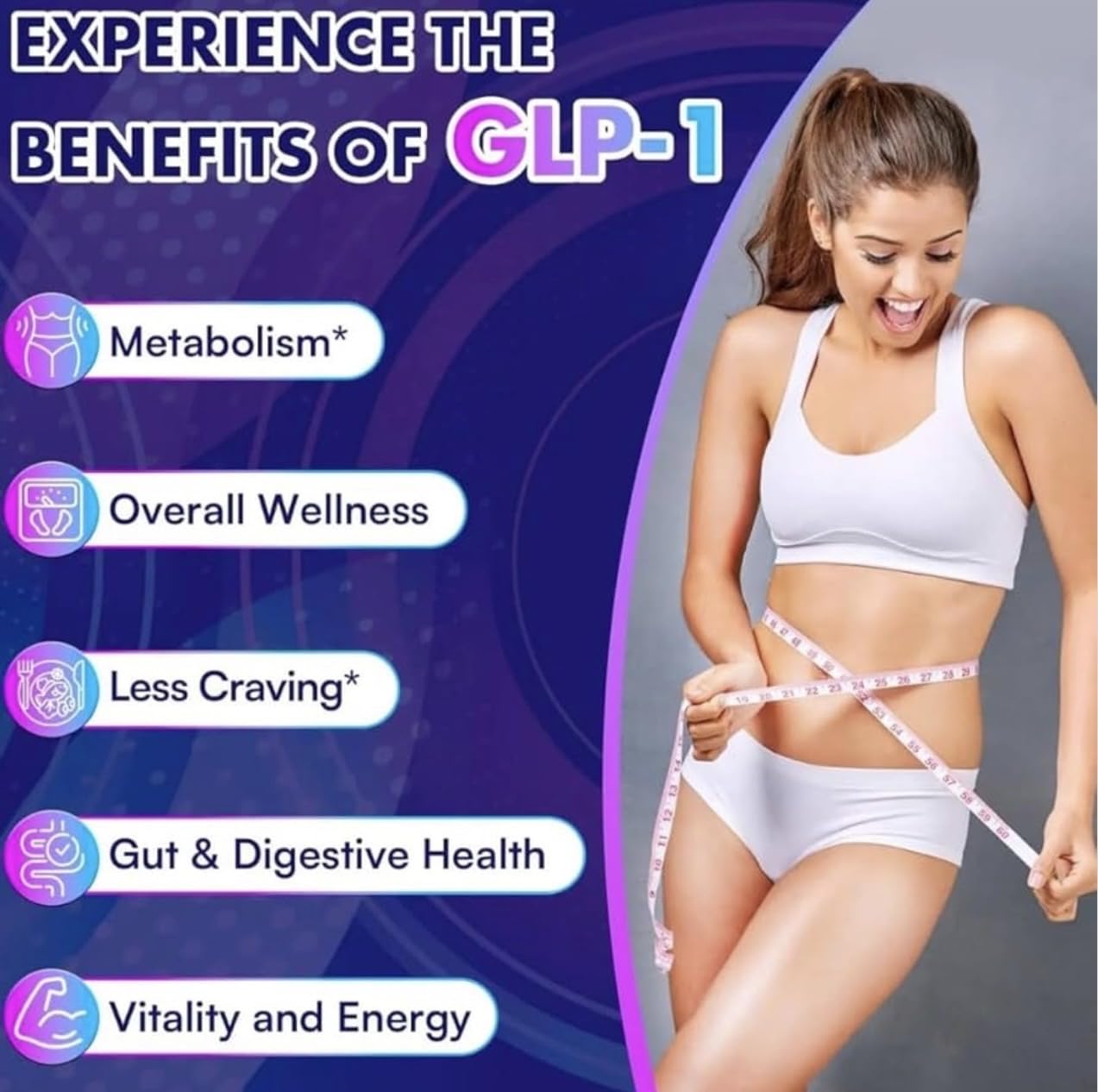 Electric Elixir GLP1 for Weight Loss For Women & Men with Akkermansia Capsule, 30 Capsules