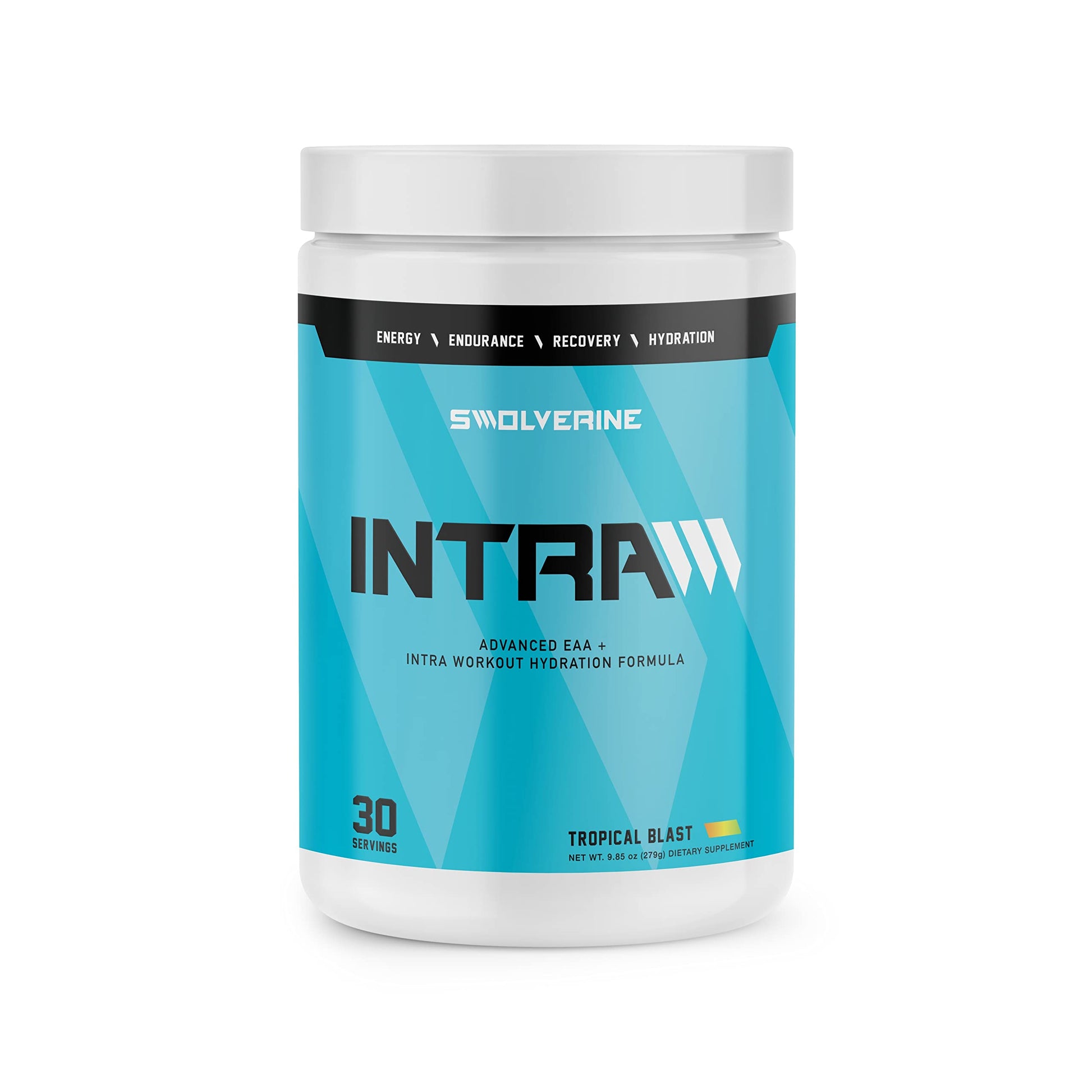 Swolverine Intra Essential Amino Acids, Electrolytes, Coconut Water, Pomegranate, Tart Cherry, Spirulina, Vegan, Non-GMO, Gluten Free Powder 9.85 Ounce