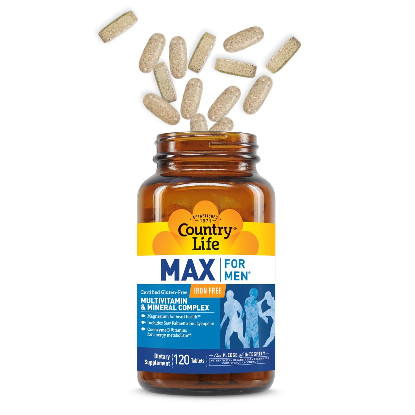 Country Life Max for Men Multivitamin Tablet, 120 Count