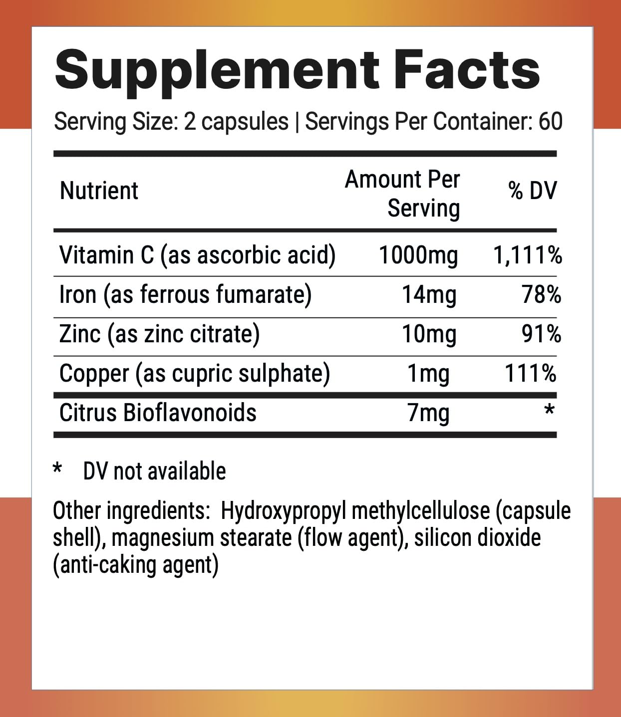 Nutri-Align Mega Vitamin C 120 Capsules