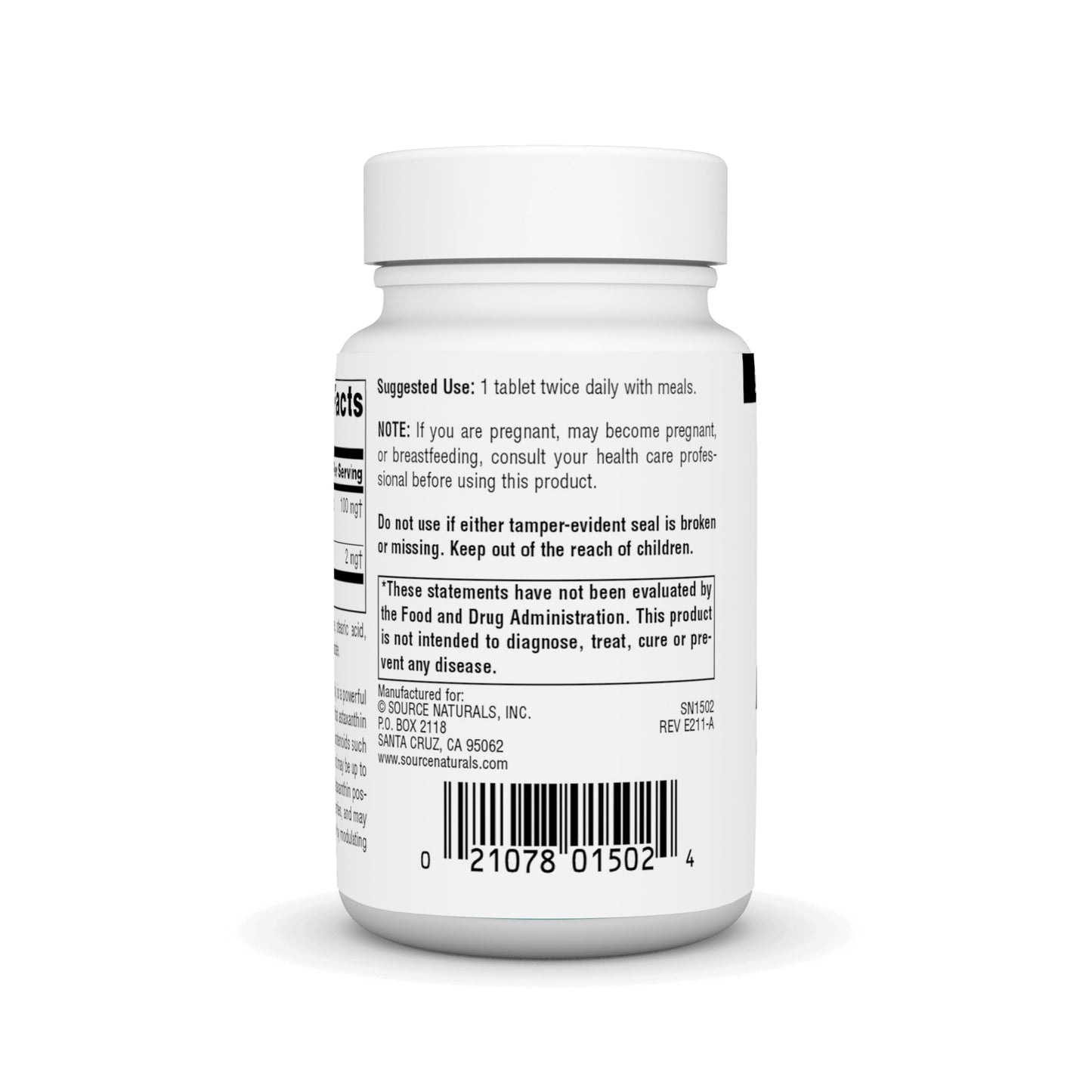 Source Naturals Astaxanthin 2mg Tablet, 120 Tablets