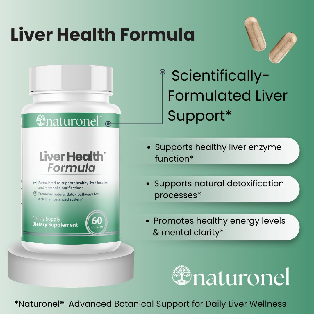Naturonel Liver Health Formula - Daily Liver Support Capsule 60 Count