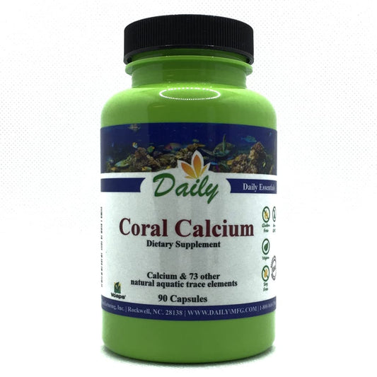 Daily Manufacturing Coral Calcium Vegetarian Capsules 90 Count