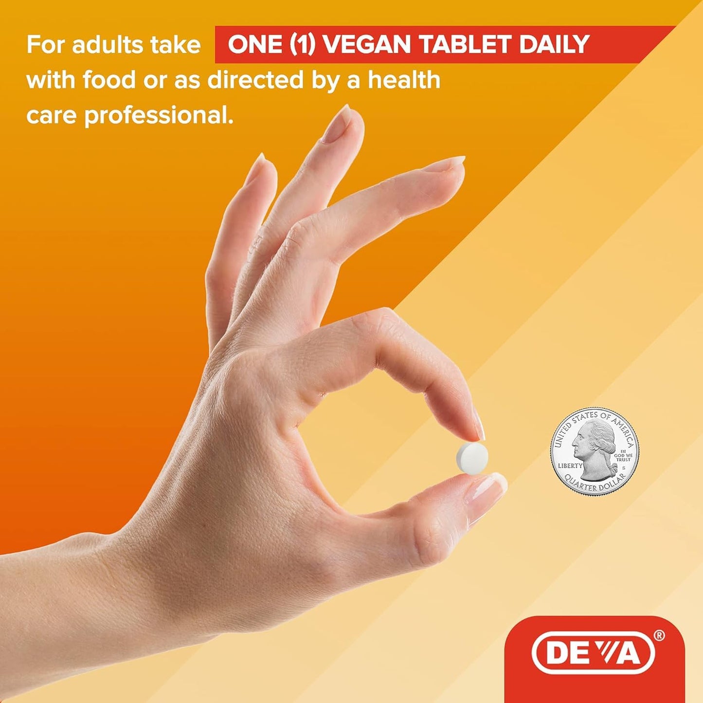 DEVA Vegan Vitamin D2 800 IU Ergocalciferol Tablet, 90-Count