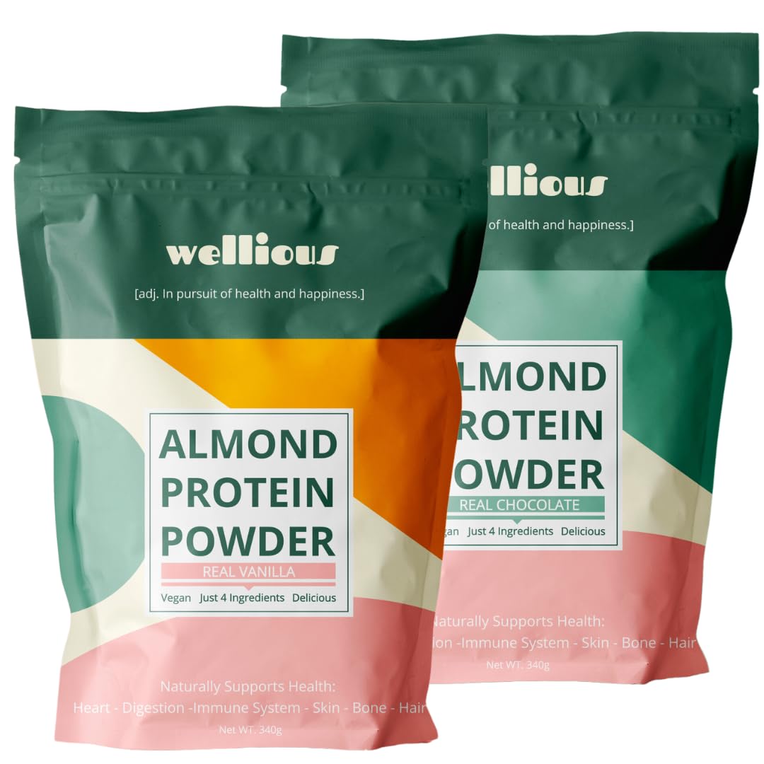 wellious Almond Protein Powder Bundle (Vanilla & Chocolate) 23.9931