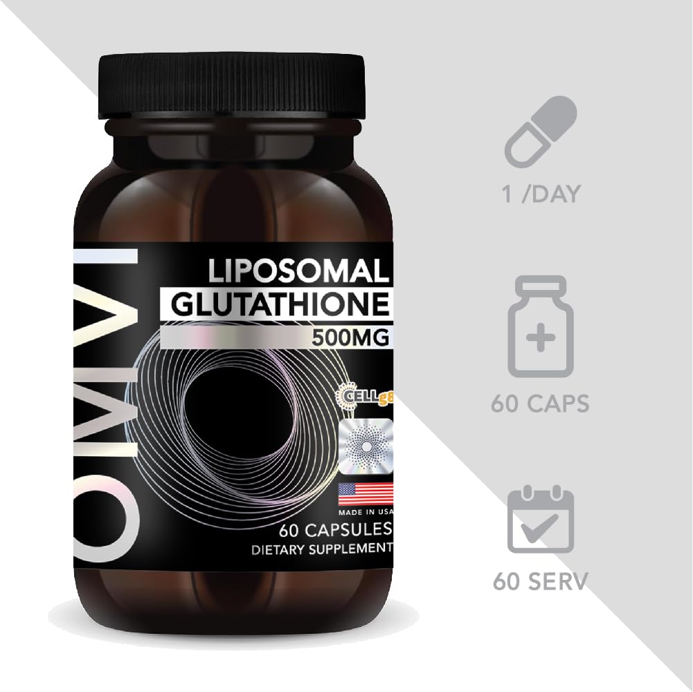 Omvi Liposomal Glutathione 500mg Capsules, 60 Capsules
