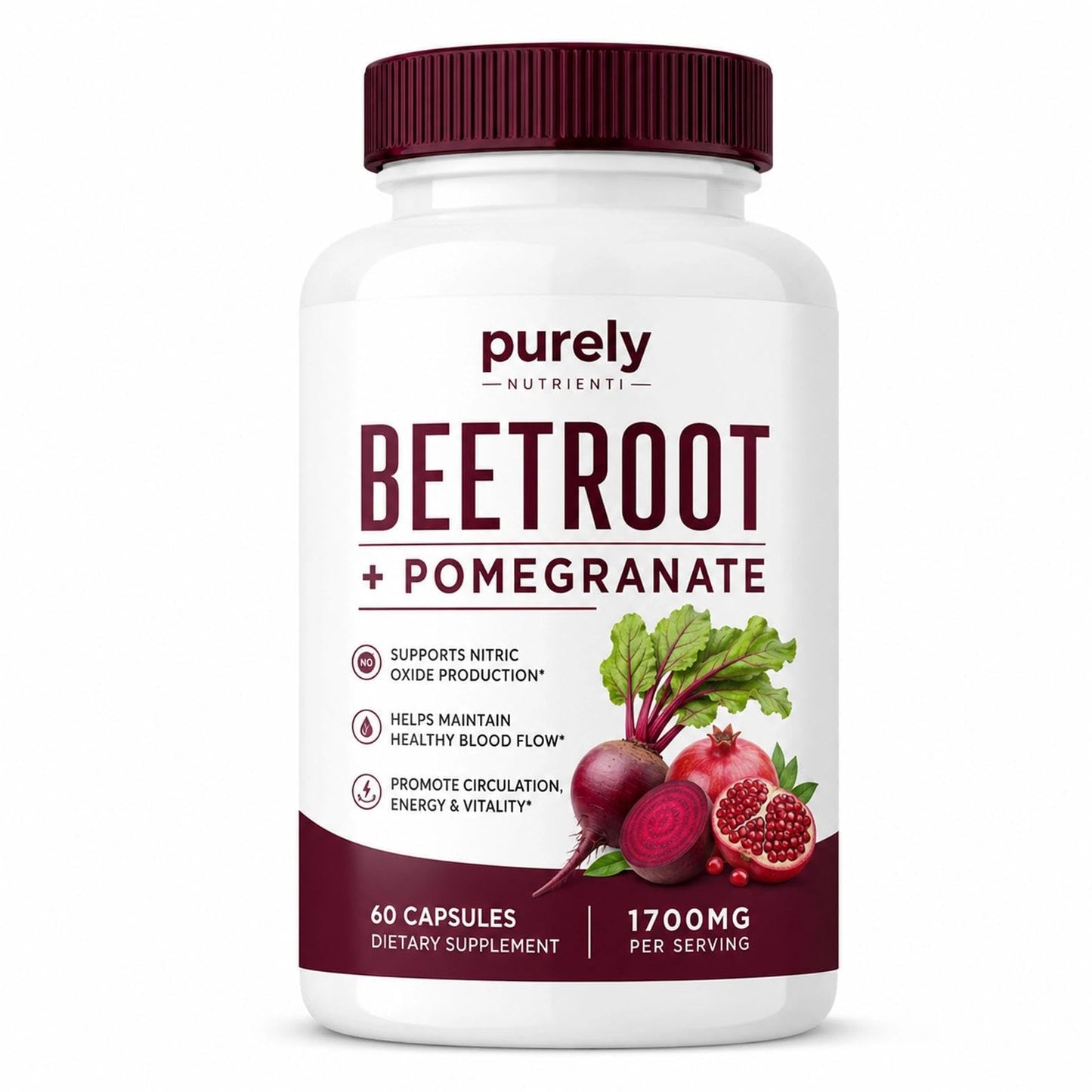 Talina Beetroot + Pomegranate Capsule, 60 Count