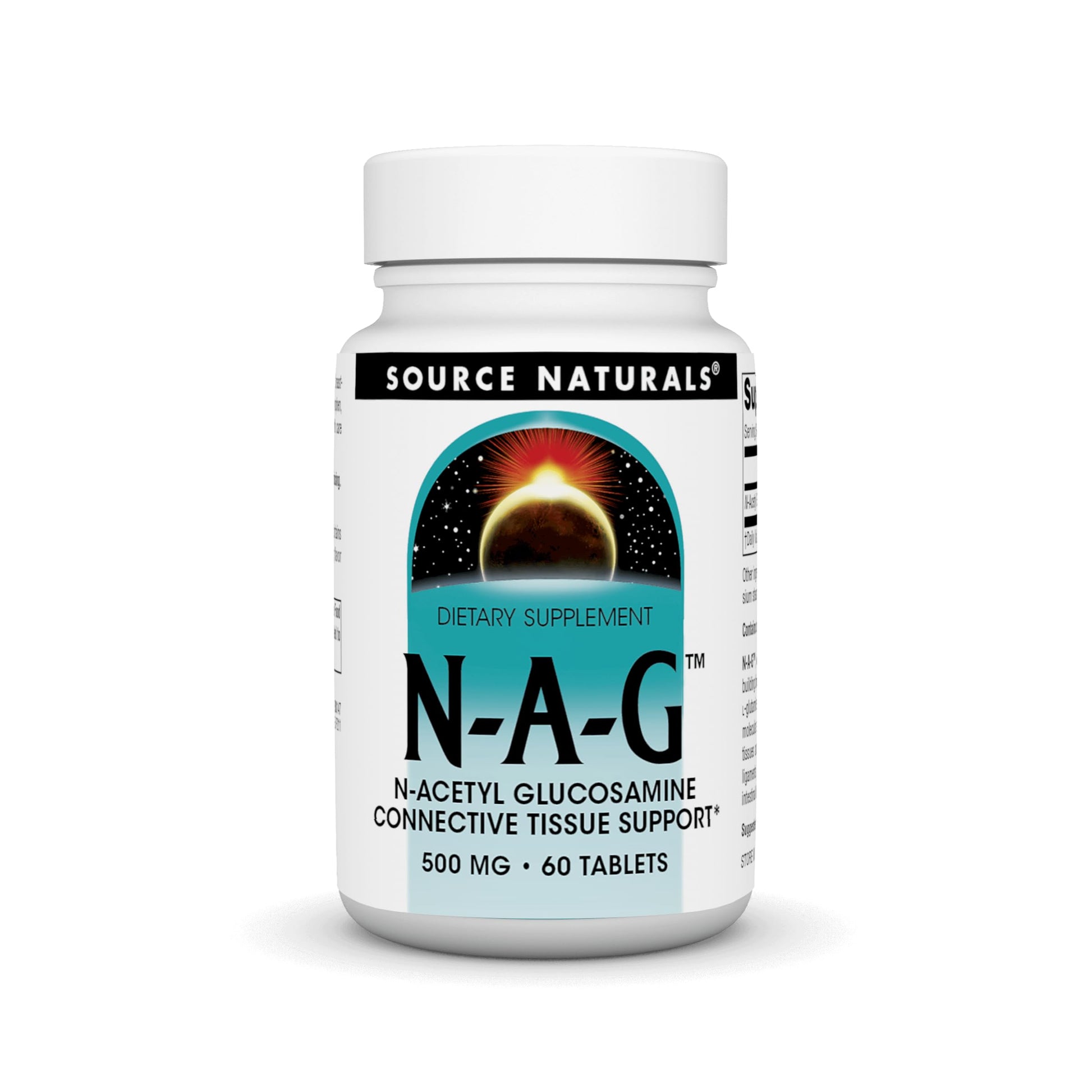 Source Naturals N-A-G N-Acetyl Glucosamine, 500 mg Tablet, 60 Tablets