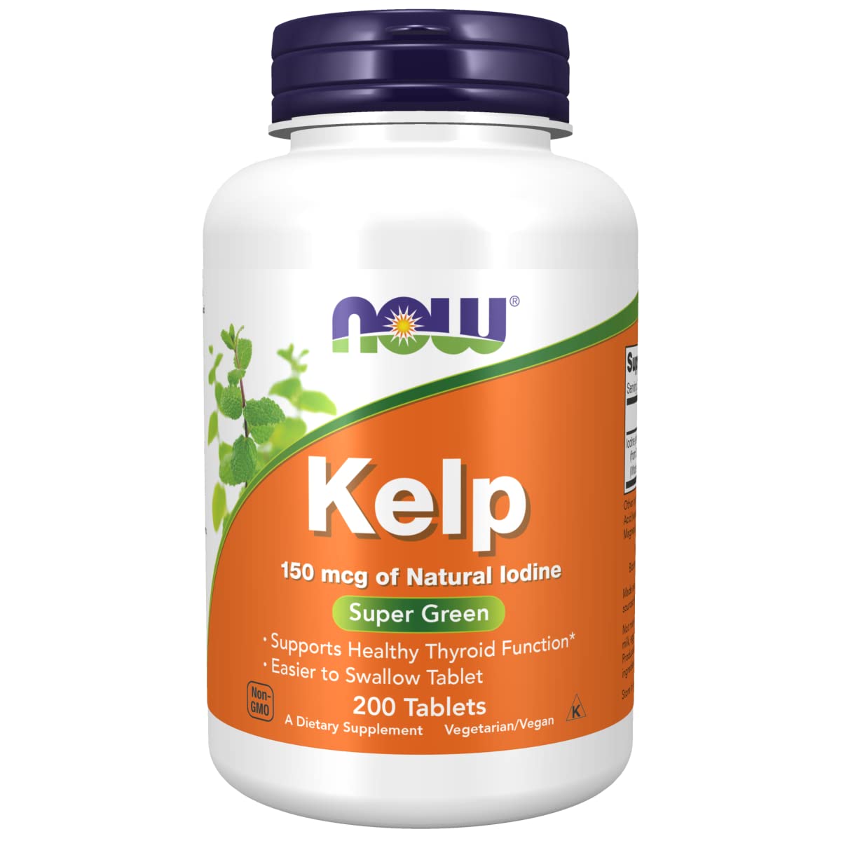 NOW Foods Kelp Tablets, 200 Tablets