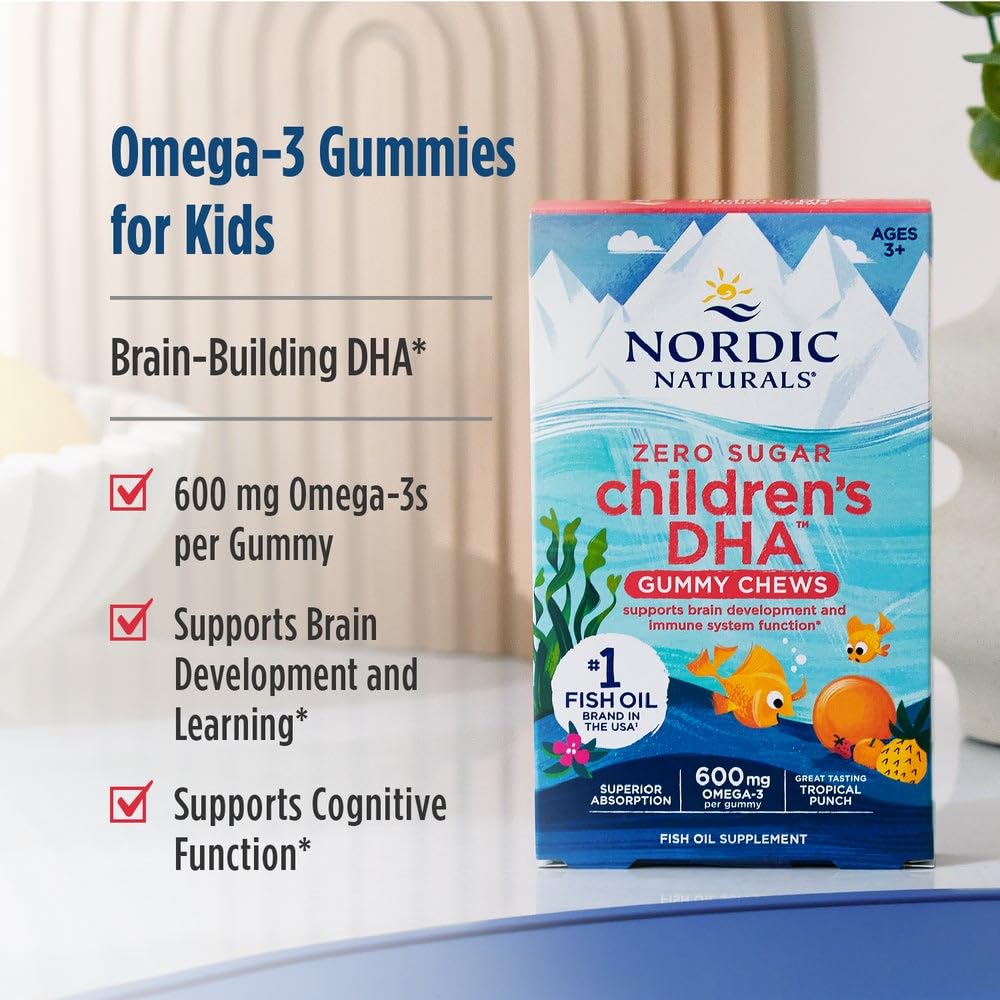 Nordic Naturals Zero Sugar Children’s DHA Gummy Chews - 30 Gummies