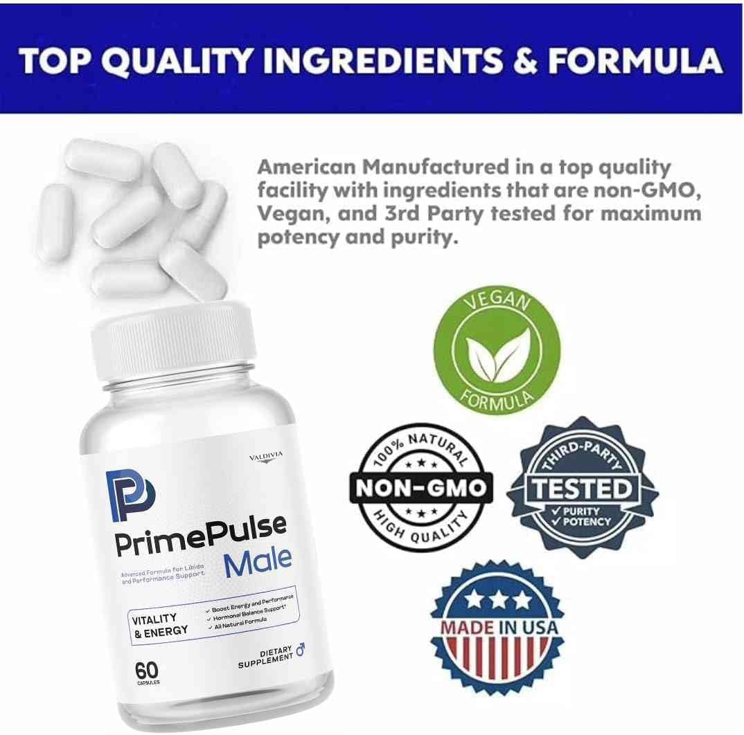 Valdivia PrimePulse Male Capsules, 180 Count