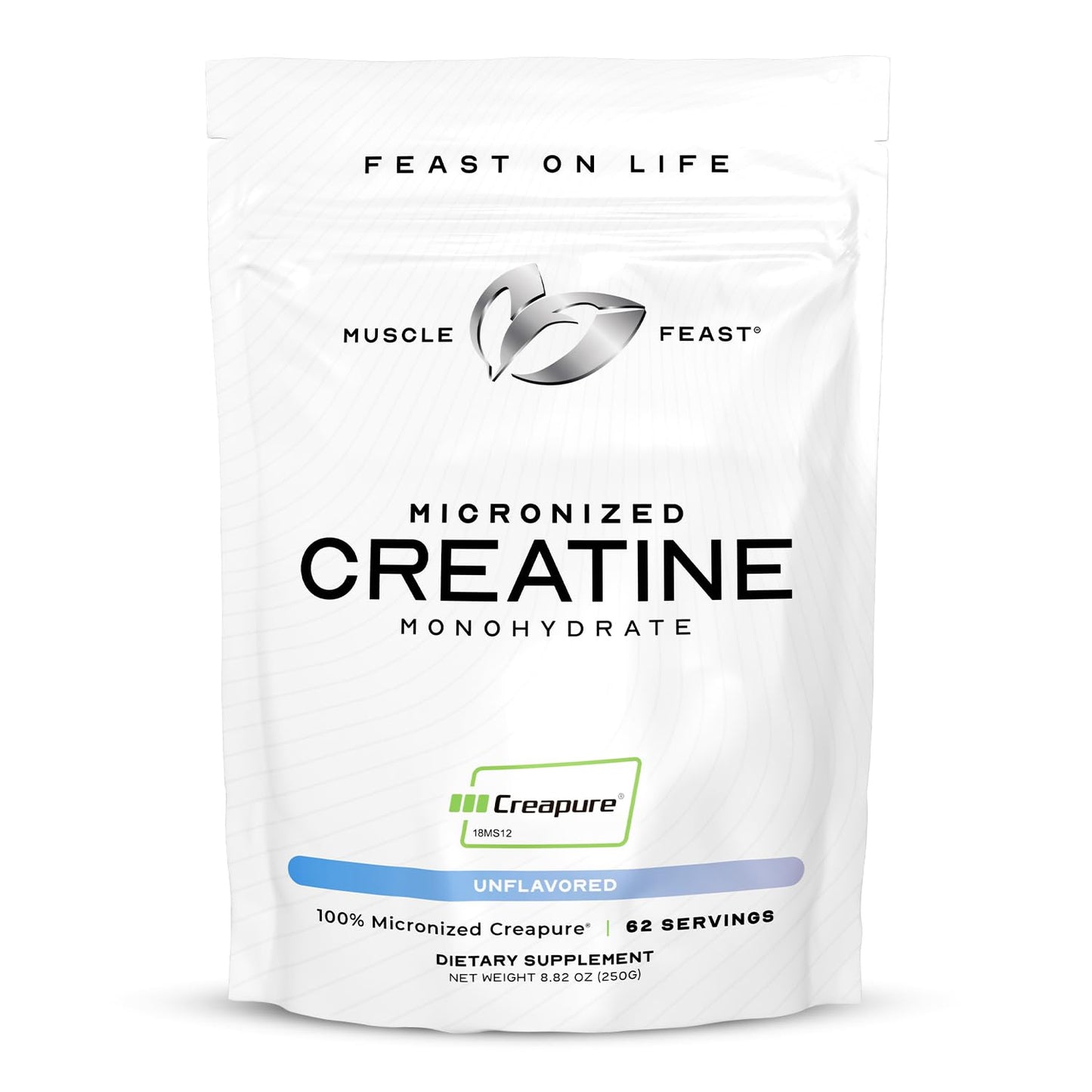 Muscle Feast Whey Protein Isolate Powder (Vanilla, 2 lb) + Creatine Monohydrate Micronized Powder (Unflavored, 250 g) – 1 Unit Each