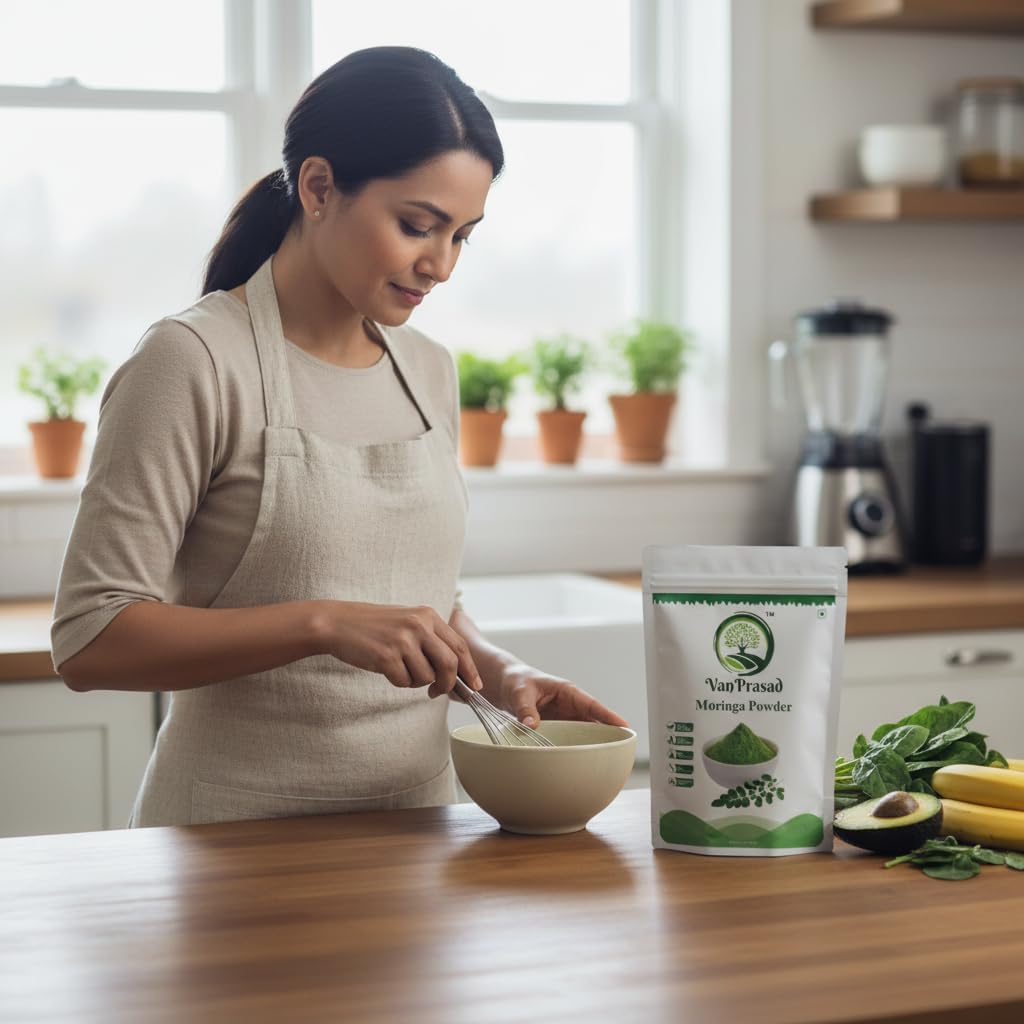 VanPrasad 100% Pure Organic Moringa Powder 3.5 Ounce