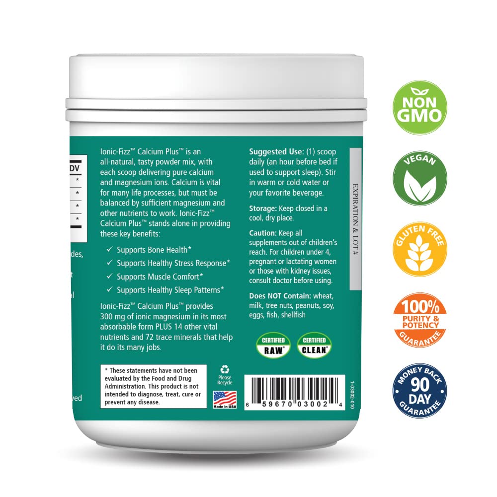 Pure Essence Labs Ionic Fizz Calcium Plus Powder 14.82 oz