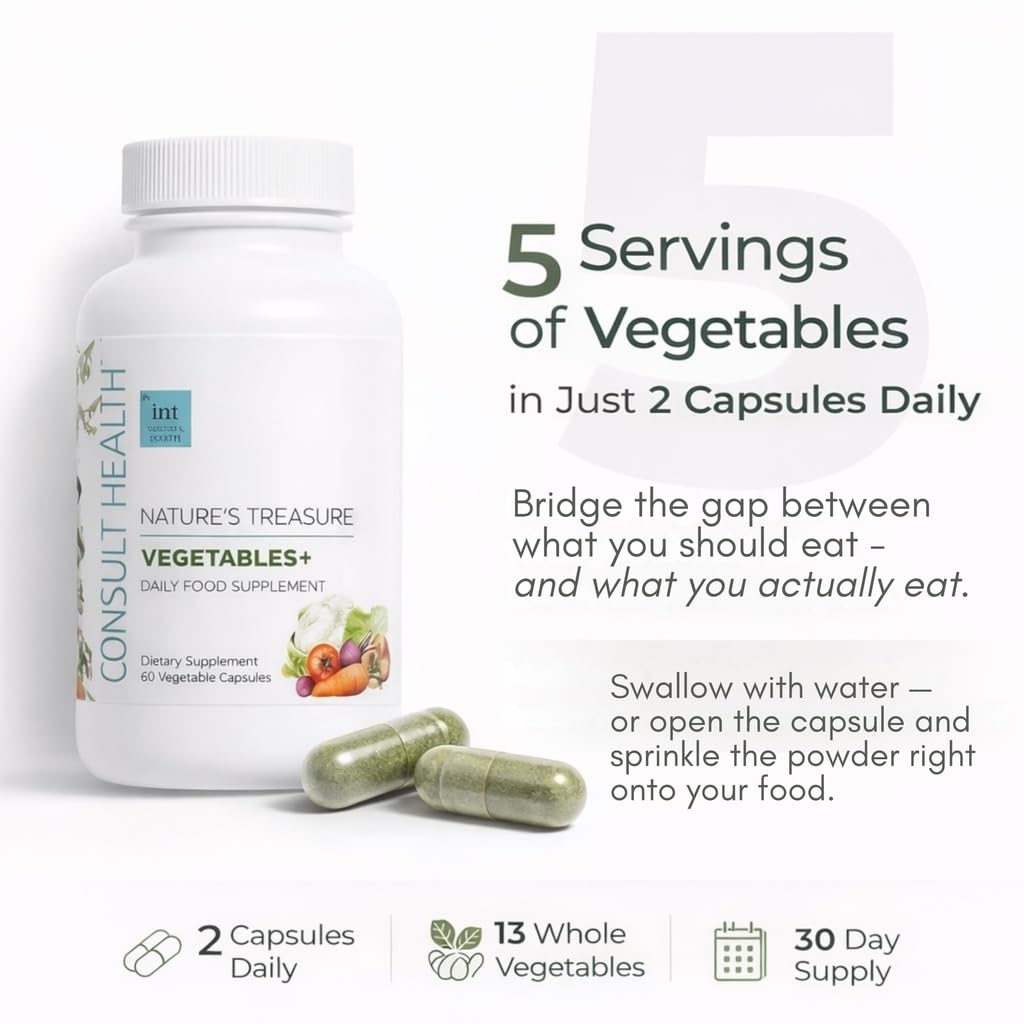 Consult Health Nature's Treasure Fruit & Veggie Superfood Supplement 120 Capsules