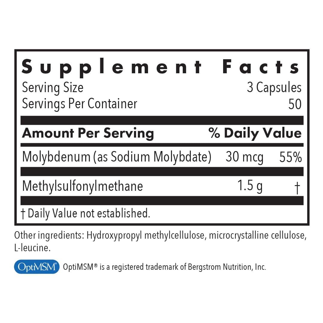 Allergy Research Group MSM 500 mg Capsules, 150 Count
