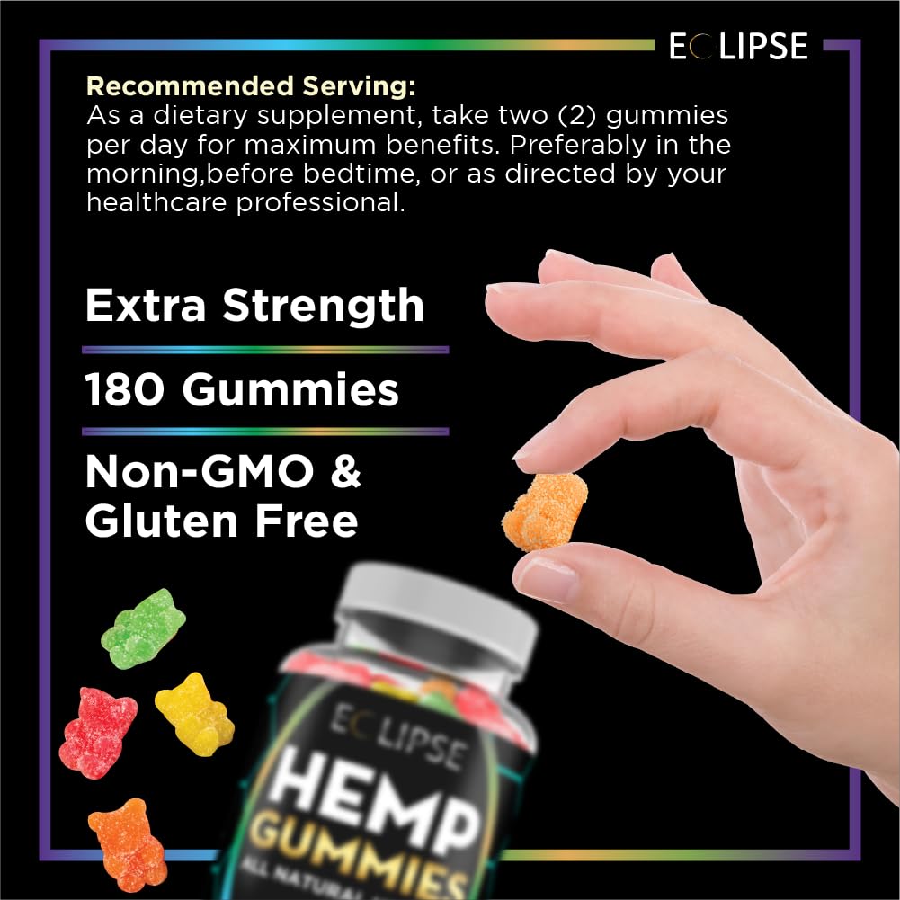 Eclipse Hemp Hemp Gummies 9,000 MG Gummy 90 Count