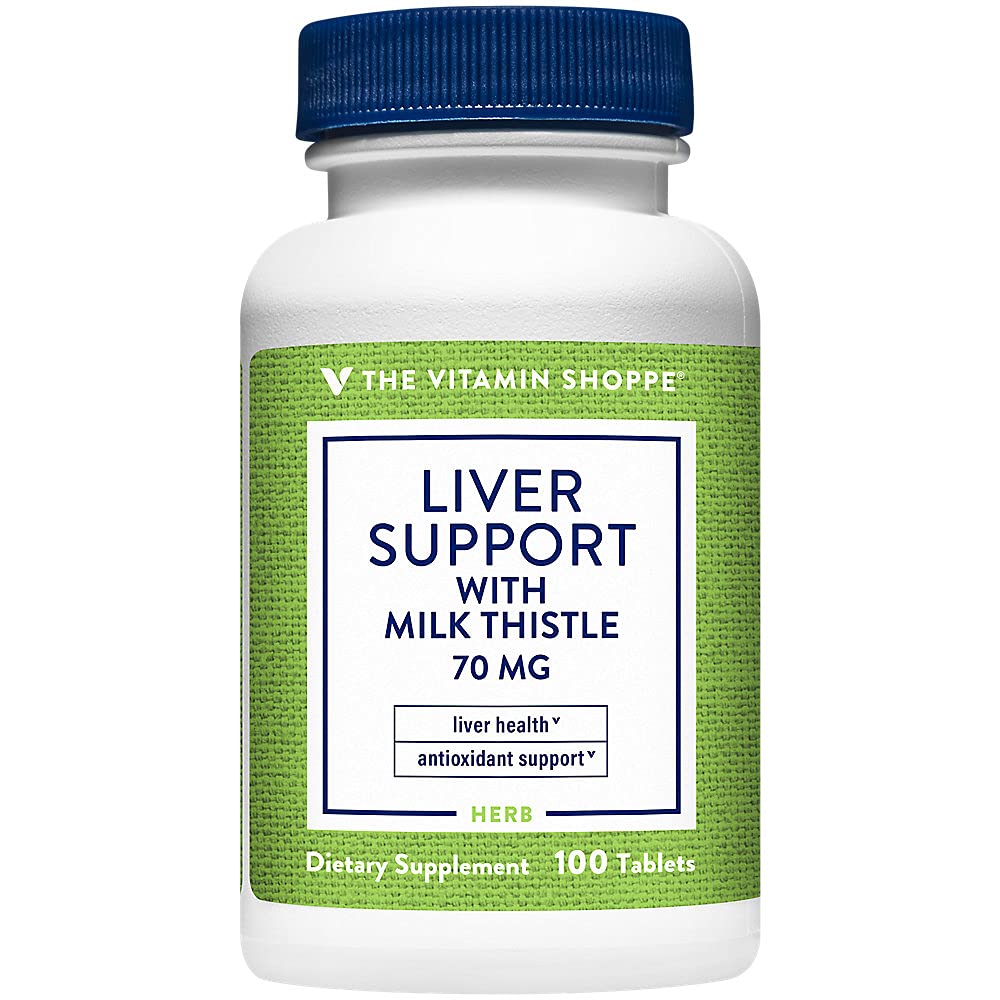 The Vitamin Shoppe Liver Support with Milk Thistle Tablets 100 Tablets