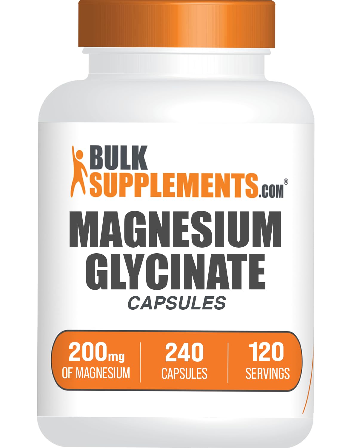 BulkSupplements Magnesium Glycinate Capsules 240 Count