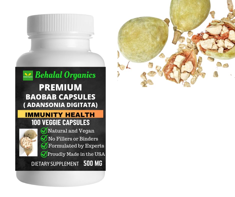 Behalal Organics Baobab Quick Release Capsules 100 Count