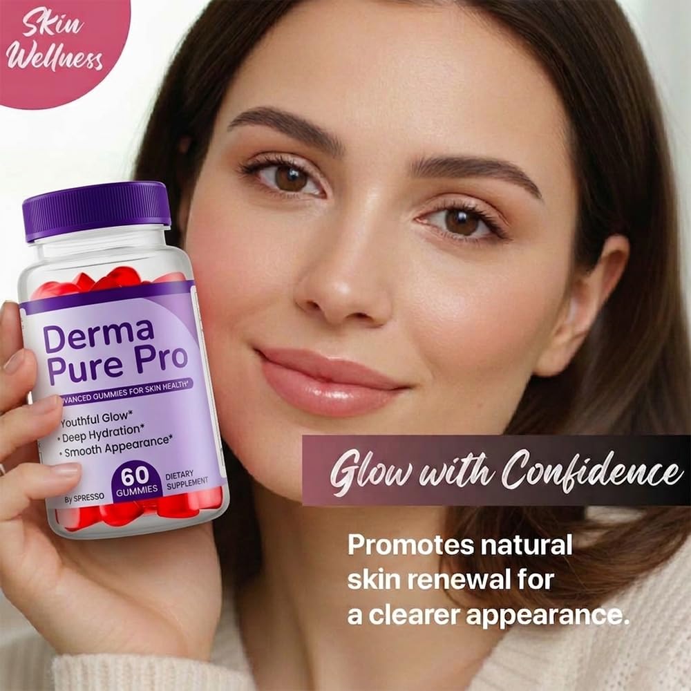 SPRESSO Derma Pure Supplement Gummies for Daily Wellness, 60 Gummies