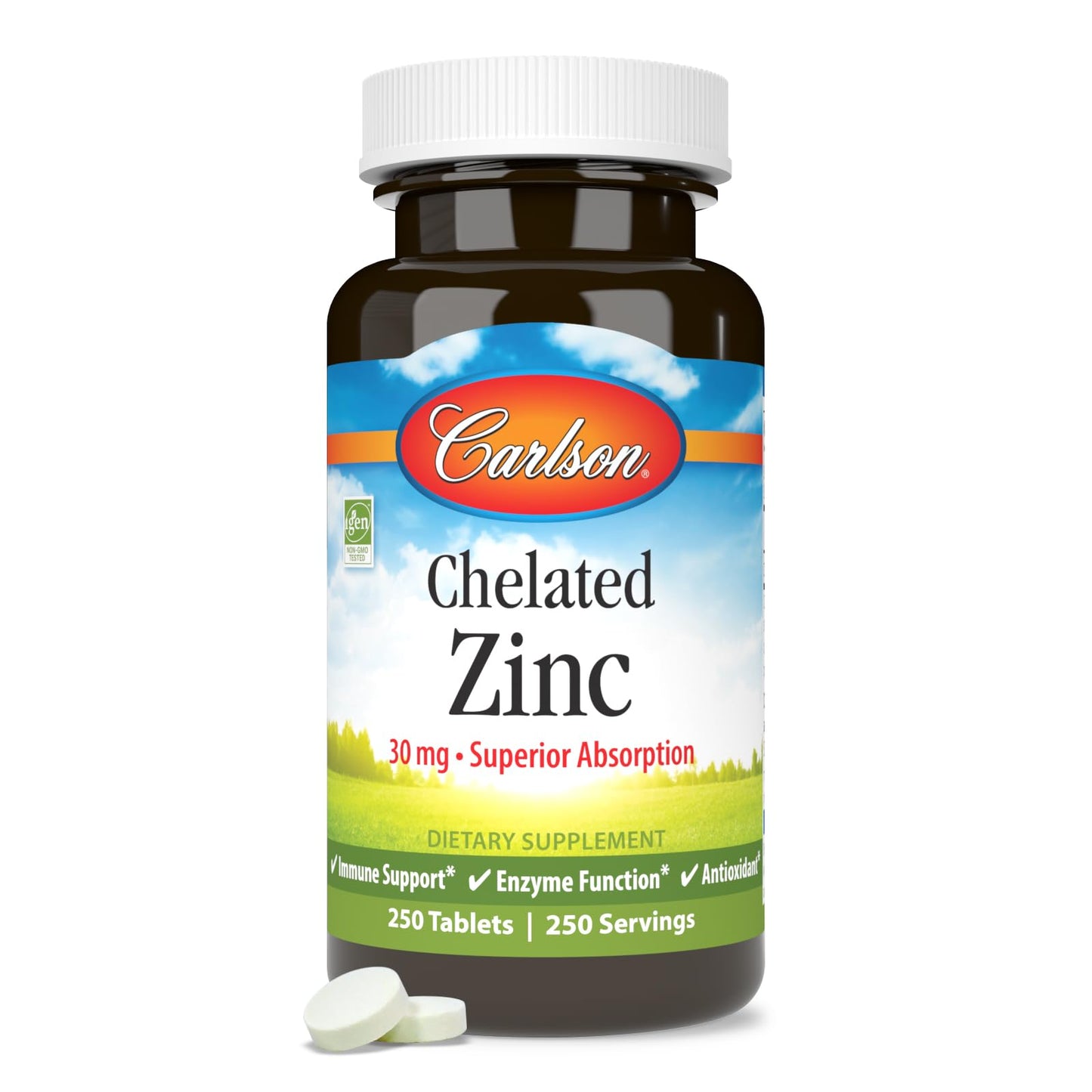 Carlson Chelated Zinc Tablets 250