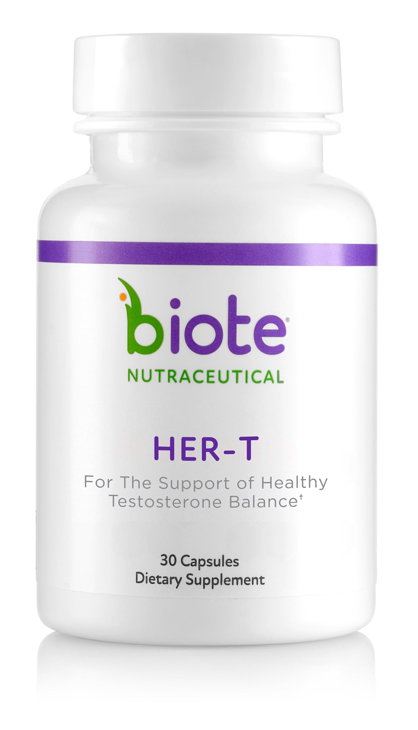 Biote HER-T Healthy Testosterone Balance Support for Women, 30 Capsules