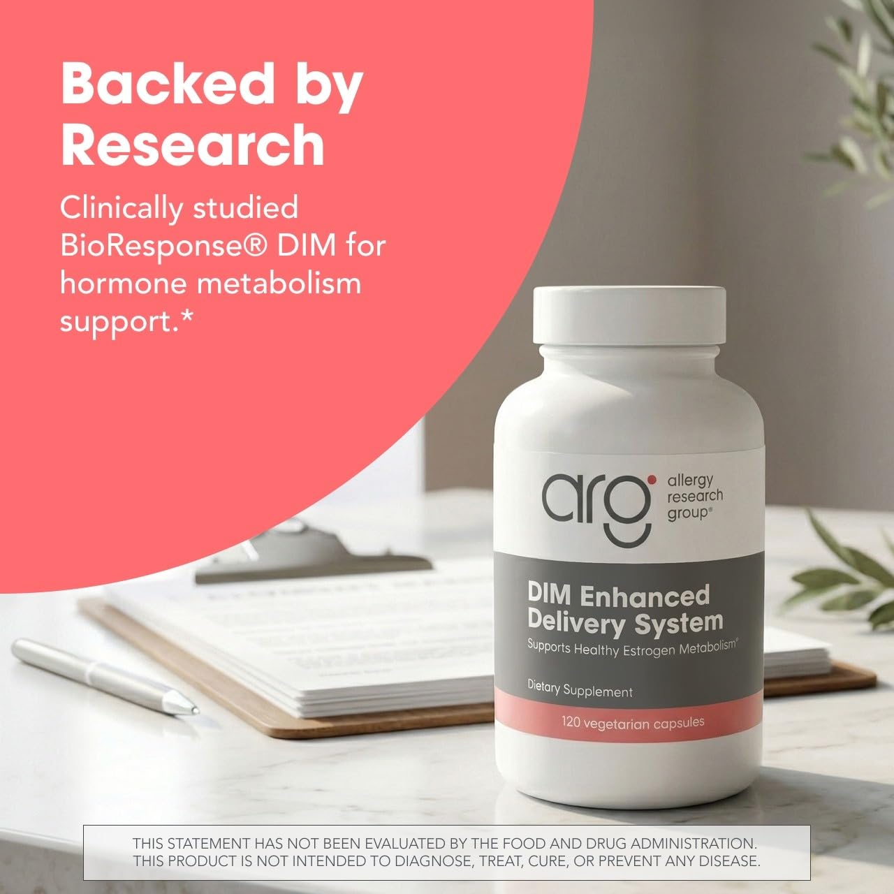 Allergy Research Group DIM Enhanced Delivery System Capsule 120 Capsules