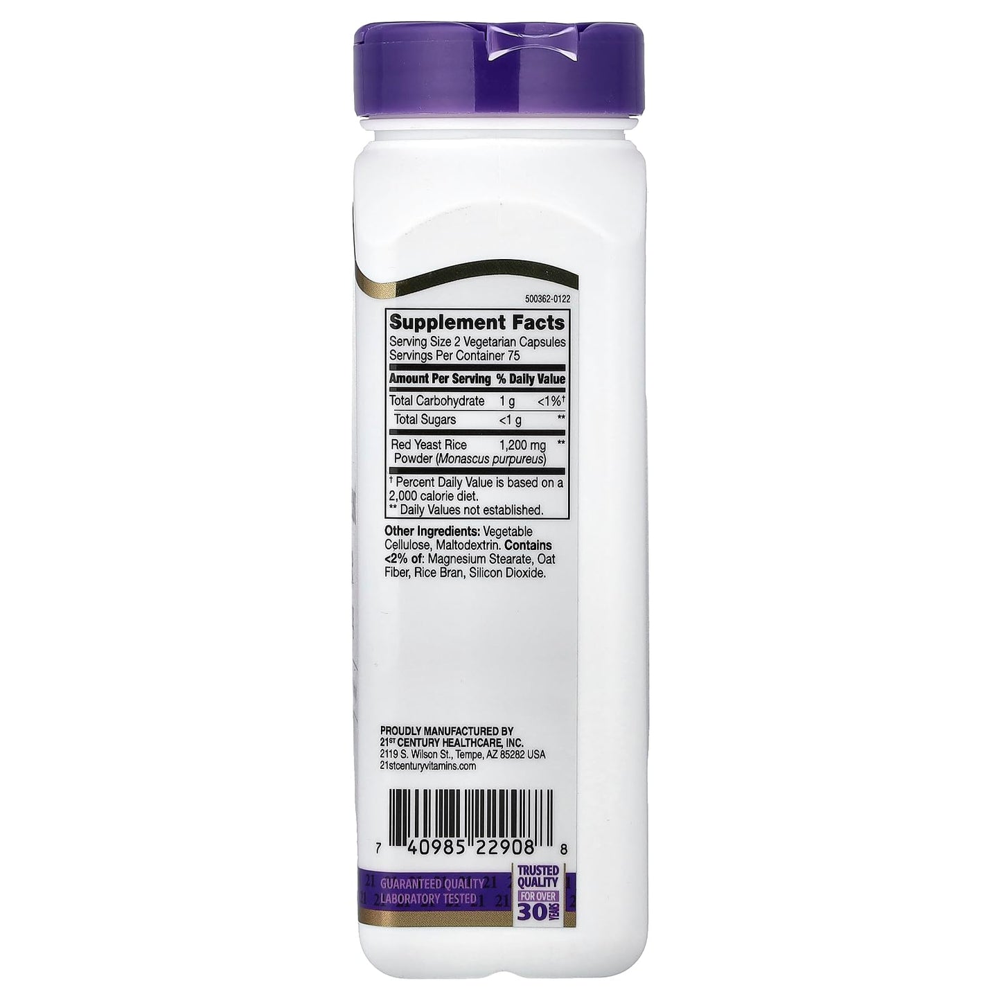 21st Century Red Yeast Rice Capsules, 150