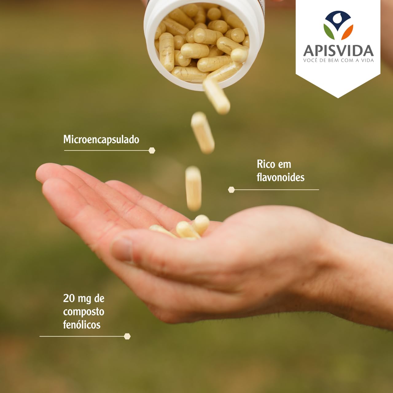 APIS VIDA Green Propolis Extract Capsules 120 Capsules