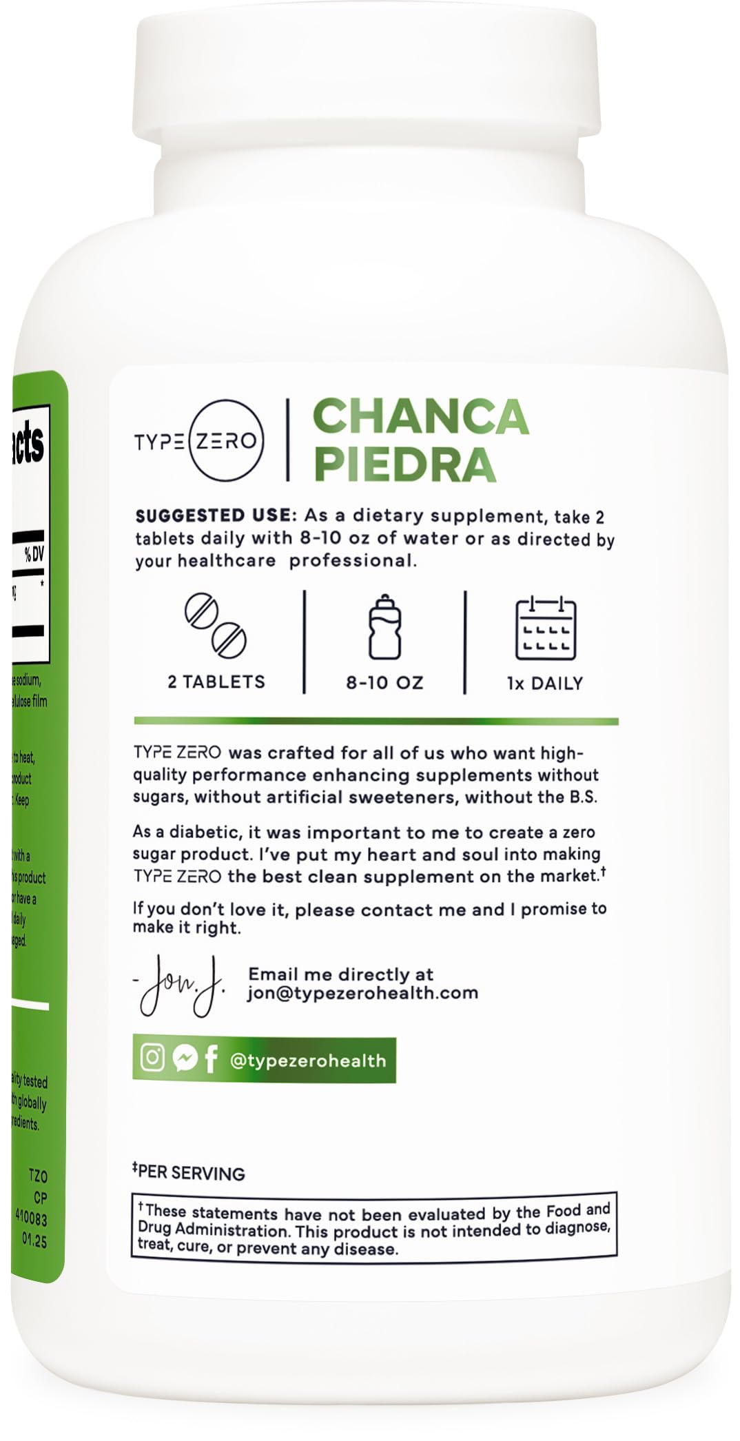 Type Zero Chanca Piedra Tablet 180