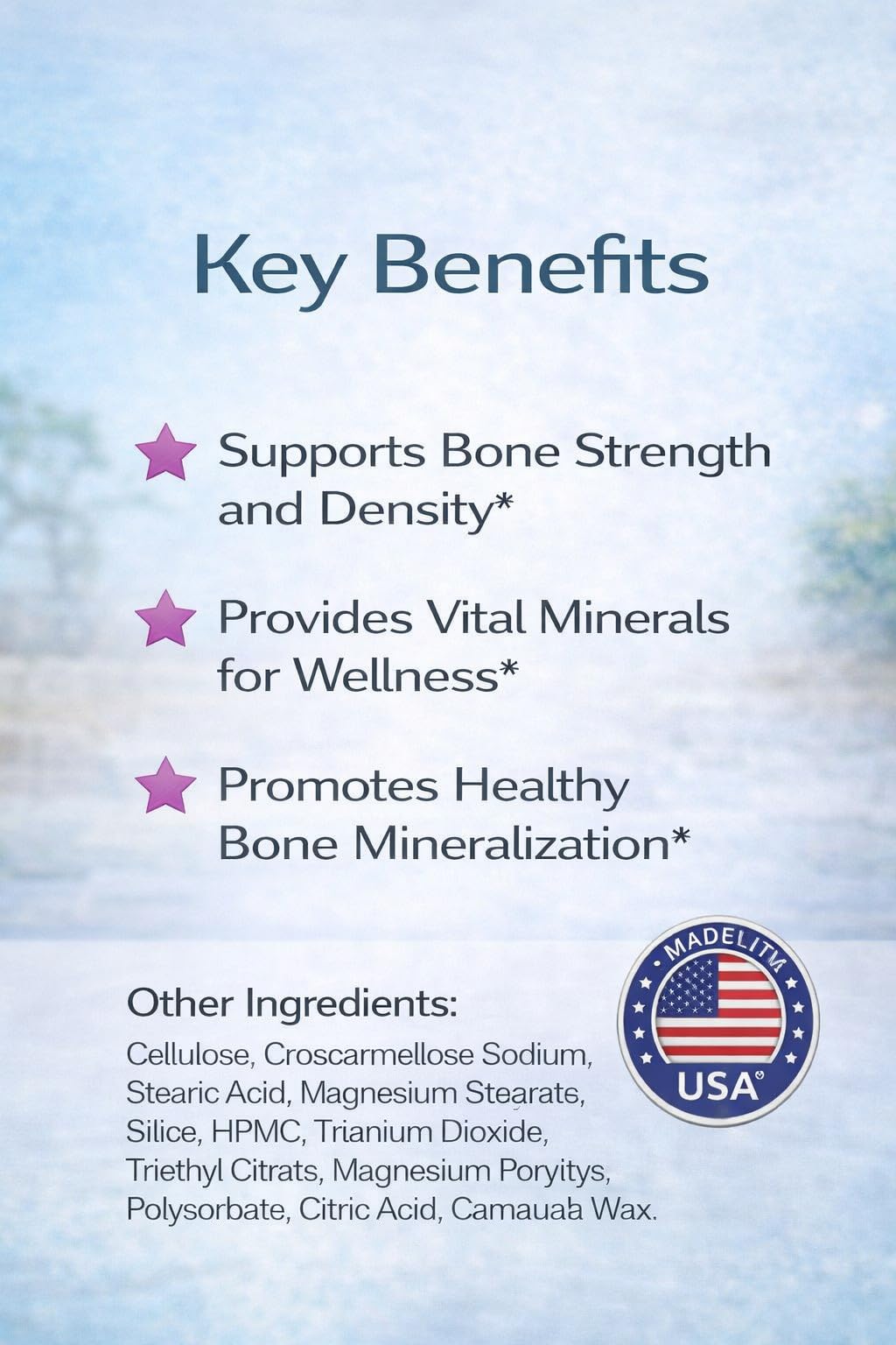 Giga Vita Calcium Magnesium Zinc Supplement Tablet 60 Tablets