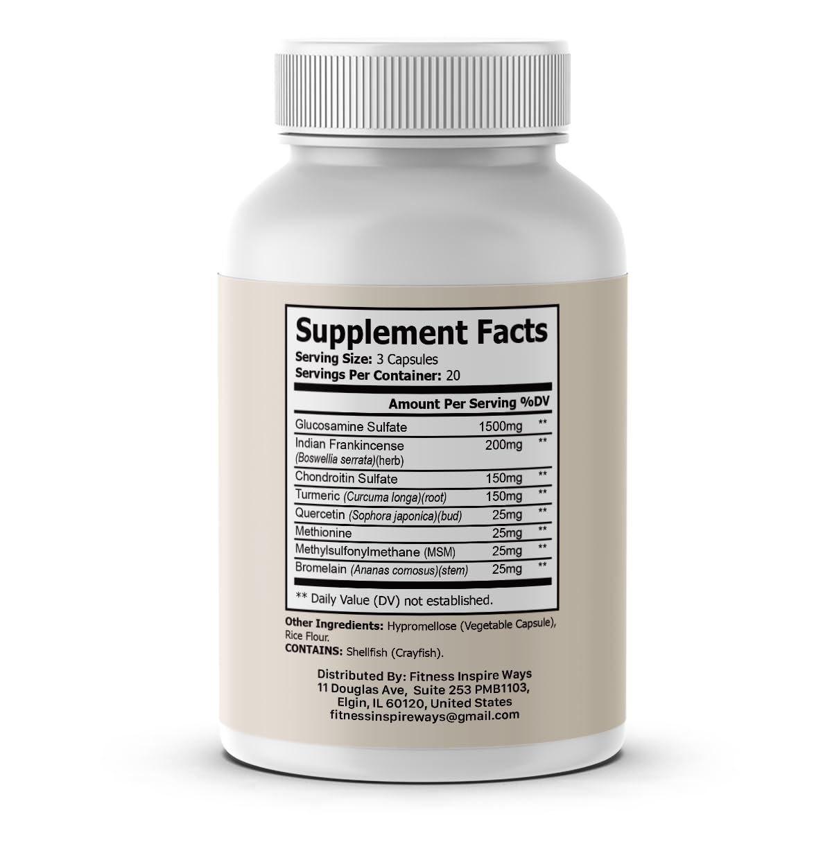 Fitness InspireWays Core Strength Capsules 60 Capsules
