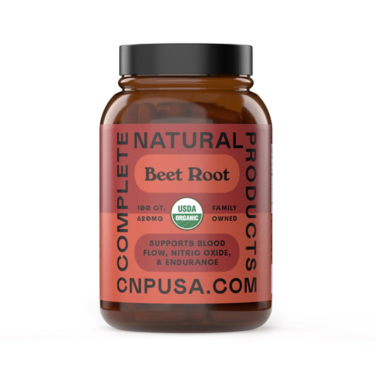 Complete Natural Products Organic Beet Root Capsules 620mg, 100 Capsules