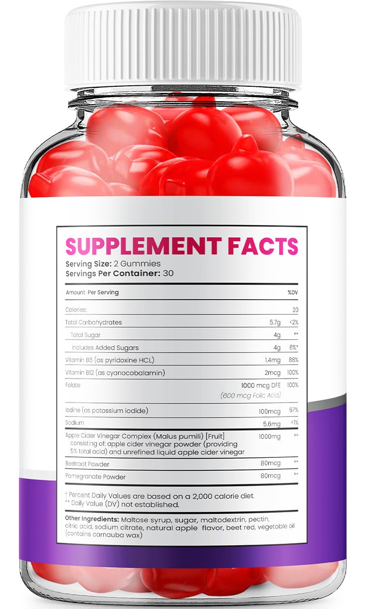 Indelo Keto Drops ACV Gummies, Advanced Formula Keto Plus ACV Apple Cider Vinegar Dietary Supplement, 180 Gummies