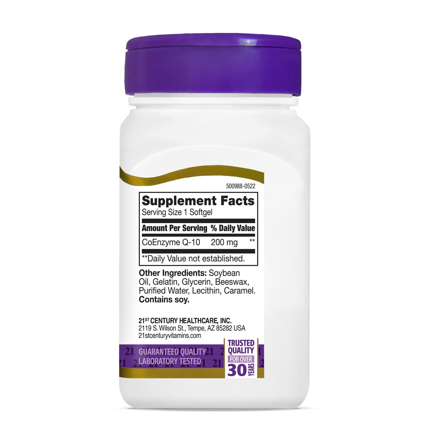 21st Century CoQ10 200mg Softgels 90 Count