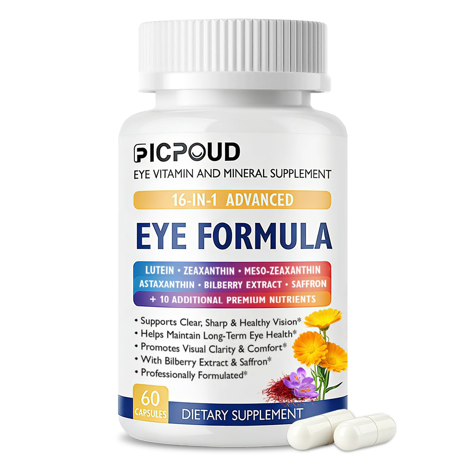 Ficpoud Neurobella Eye Formula, 60 Capsules
