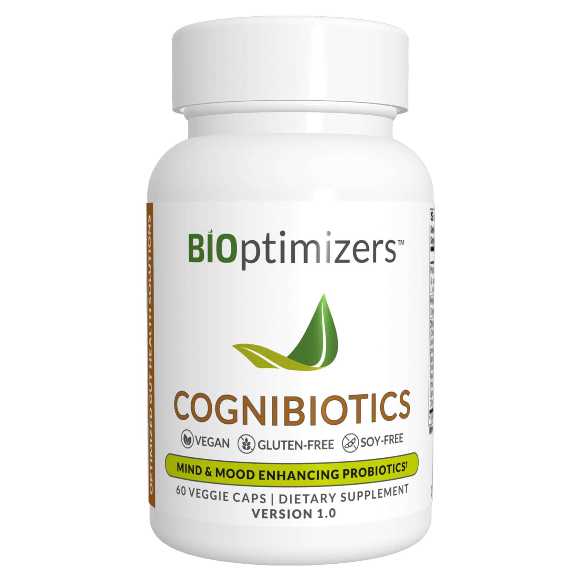 BIOptimizers Cognibiotics Probiotic Brain Supplement Capsule 60 Capsules