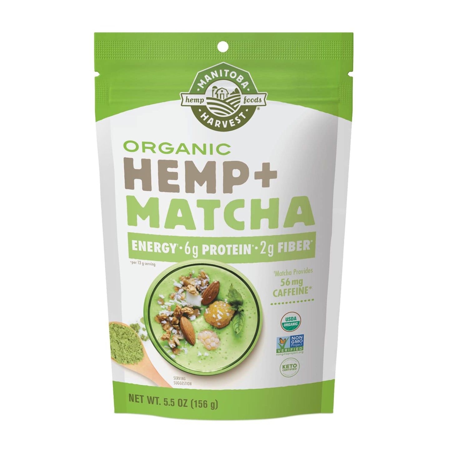 Manitoba Harvest Organic Hemp & Matcha Powder, 5.5 oz