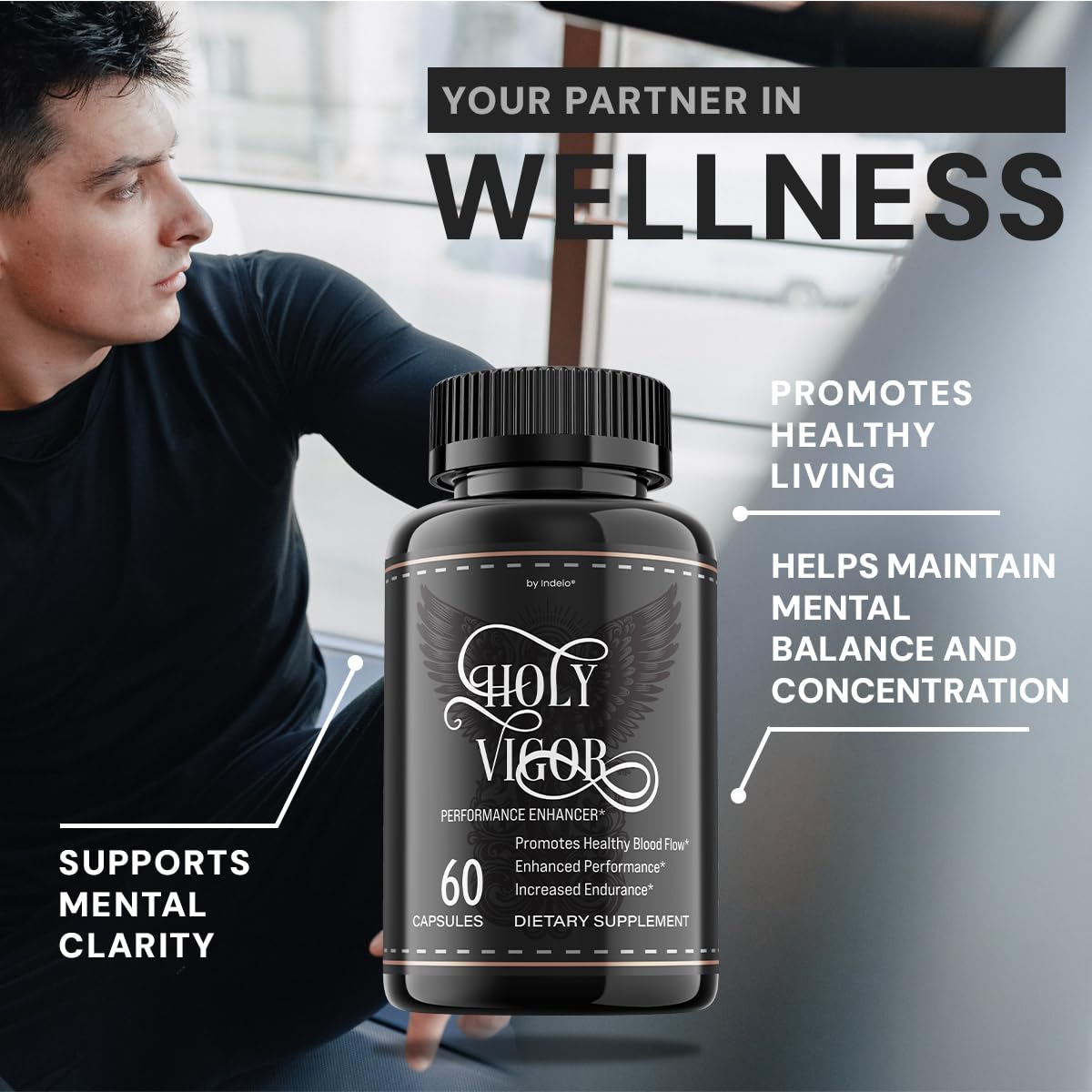 Indelo Holy Vigor Capsule, 60 Capsules
