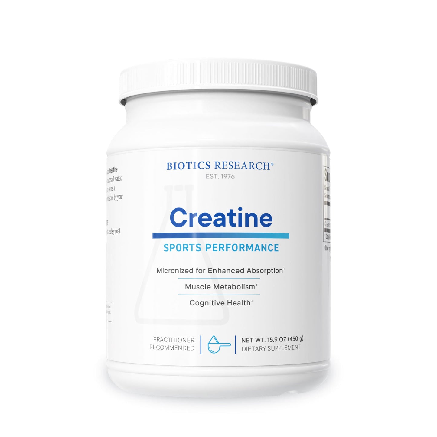 Biotics Research Creatine 5g Micronized Creatine Monohydrate Powder 15.9 oz
