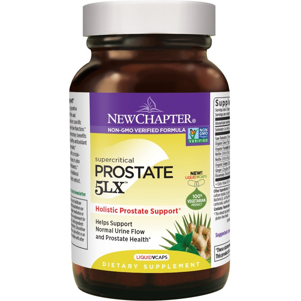 New Chapter Prostate 5LX Supplement with Saw Palmetto Plus Selenium Softgel, 180 Count