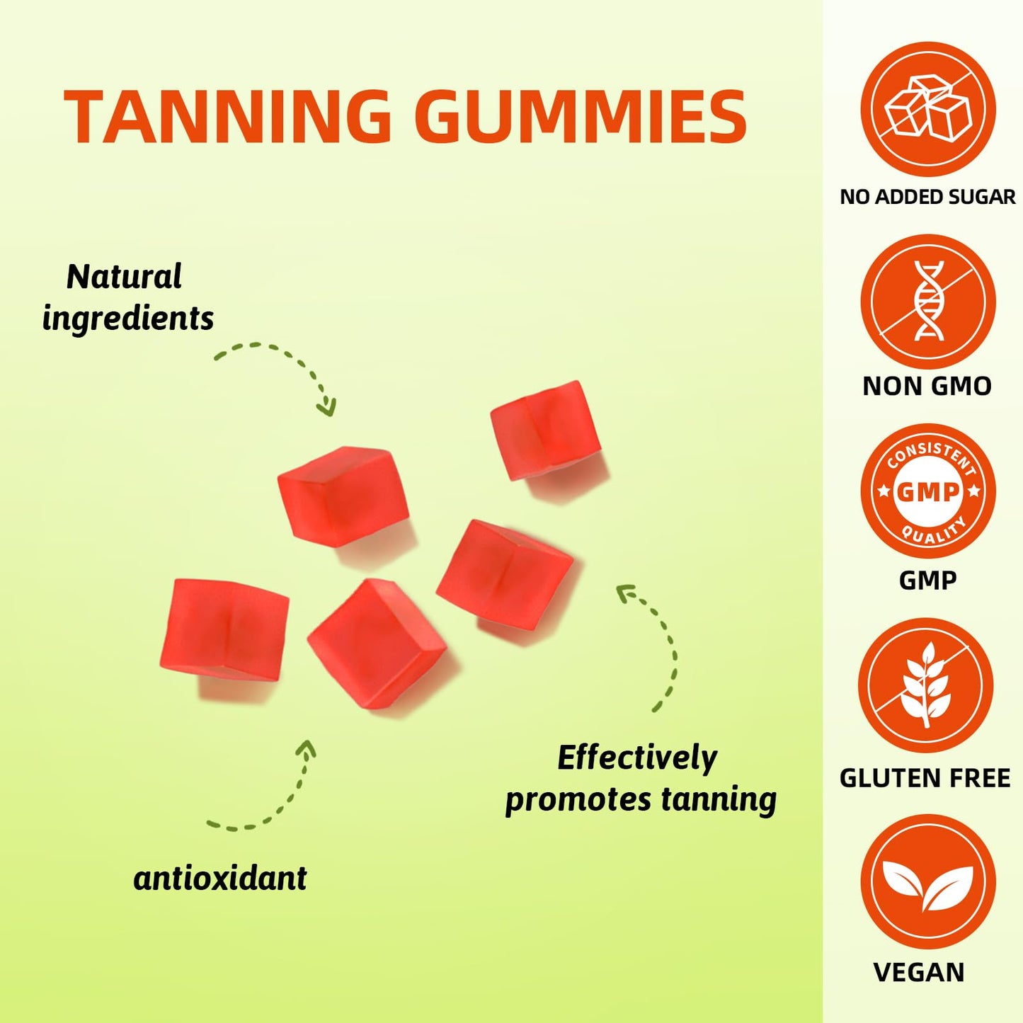 HEALOADING Tanning Gummies (Gummy) 60 Count