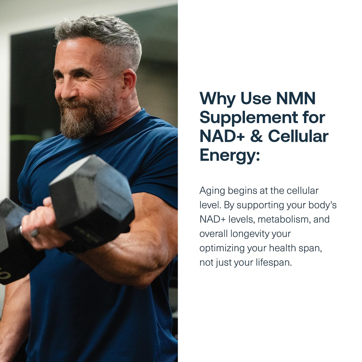 Transparent Labs NMN Supplement for NAD+ Levels Powder 1.5 oz - 600 mg Nicotinamide Mononucleotide
