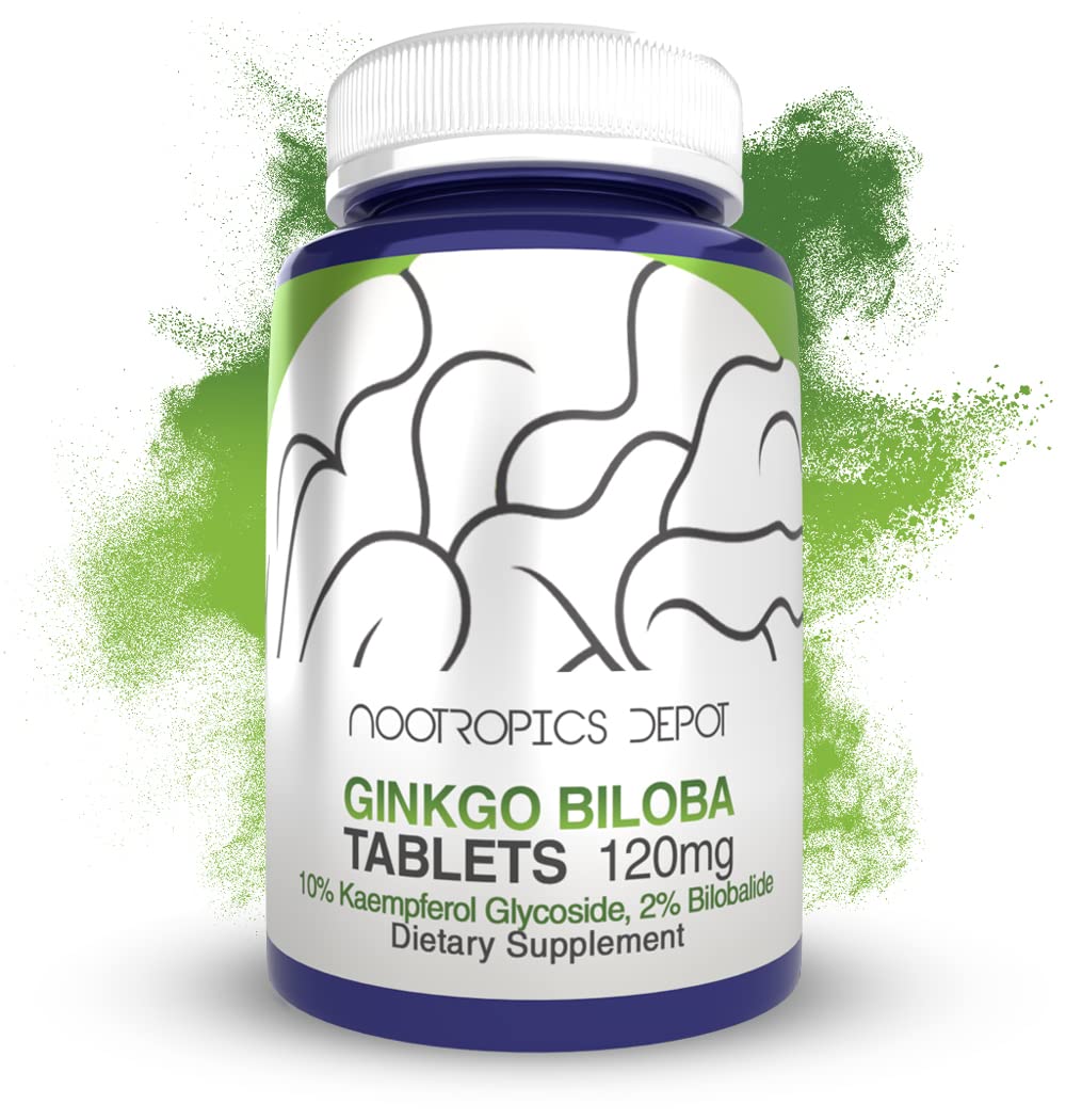 Nootropics Depot Ginkgo Biloba Extract Tablets 90 Count