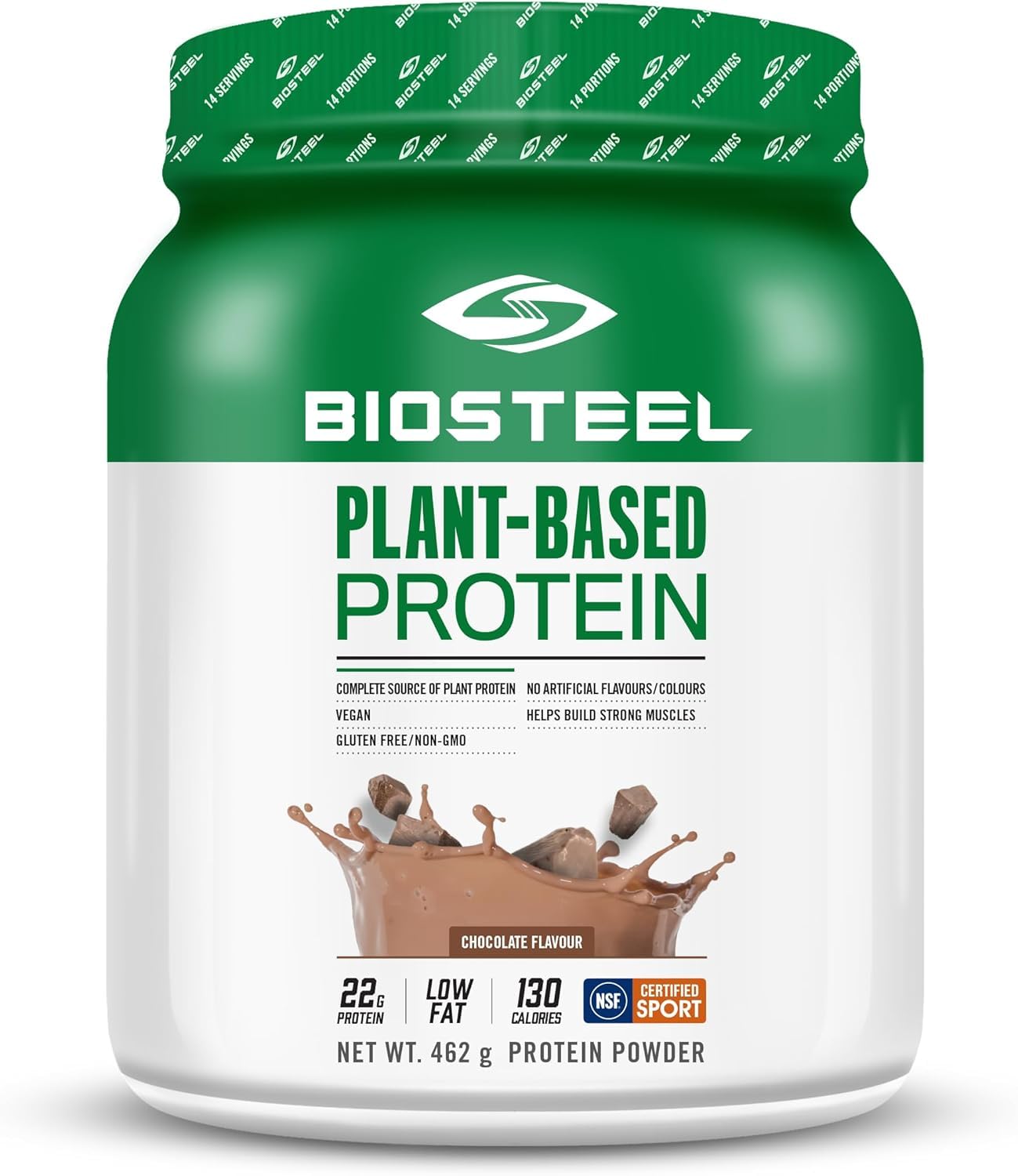 BIOSTEEL Elite Plant-Based Recovery Vegan Protein Powder, 16 oz